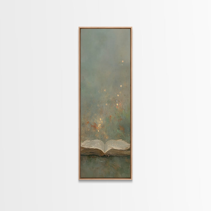 Living Word Glow – Framed Canvas Print – Skinny Art – Christian Art Canvas – Christian Wall Art – Christian Art – Christian Gift Ideas