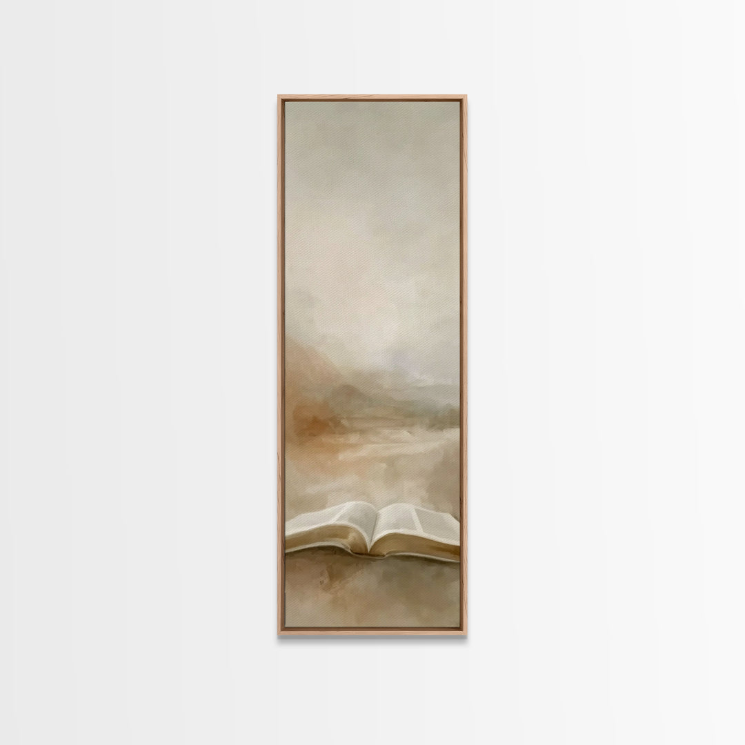 Desert Of Promise – Framed Canvas Print – Christian Art – Christian Art Canvas – Narrow Art – Christian Wall Art – Christian Gift – Christm