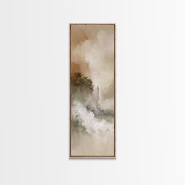 Harbor of Peace | Framed Canvas Print | Skinny Art | Christian Art Print | Jesus Painting | Christian Decor | Christmas Wall Art