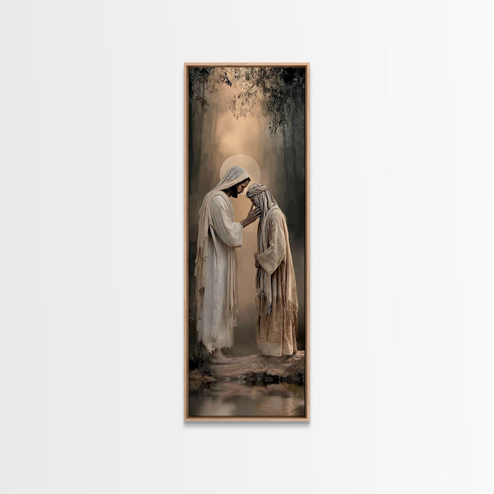 Forest Of Blessings – Framed Canvas Print – Christian Wall Art – Christian Art Canvas – Large Jesus Painting – Christian Painting – Christi