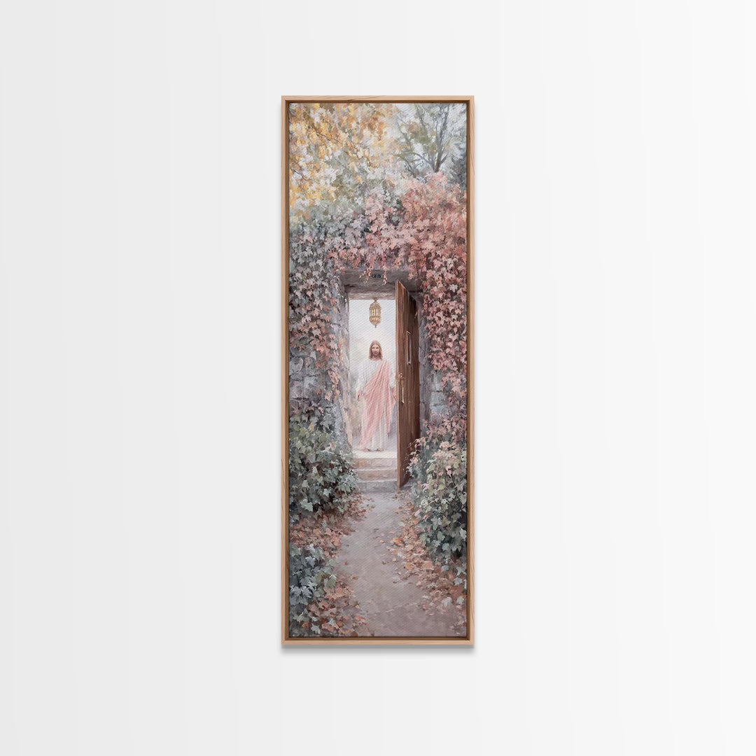 Lantern Of Hope – Framed Canvas Print – Christian Art Print – Christian Wall Art – Skinny Art – Jesus Painting