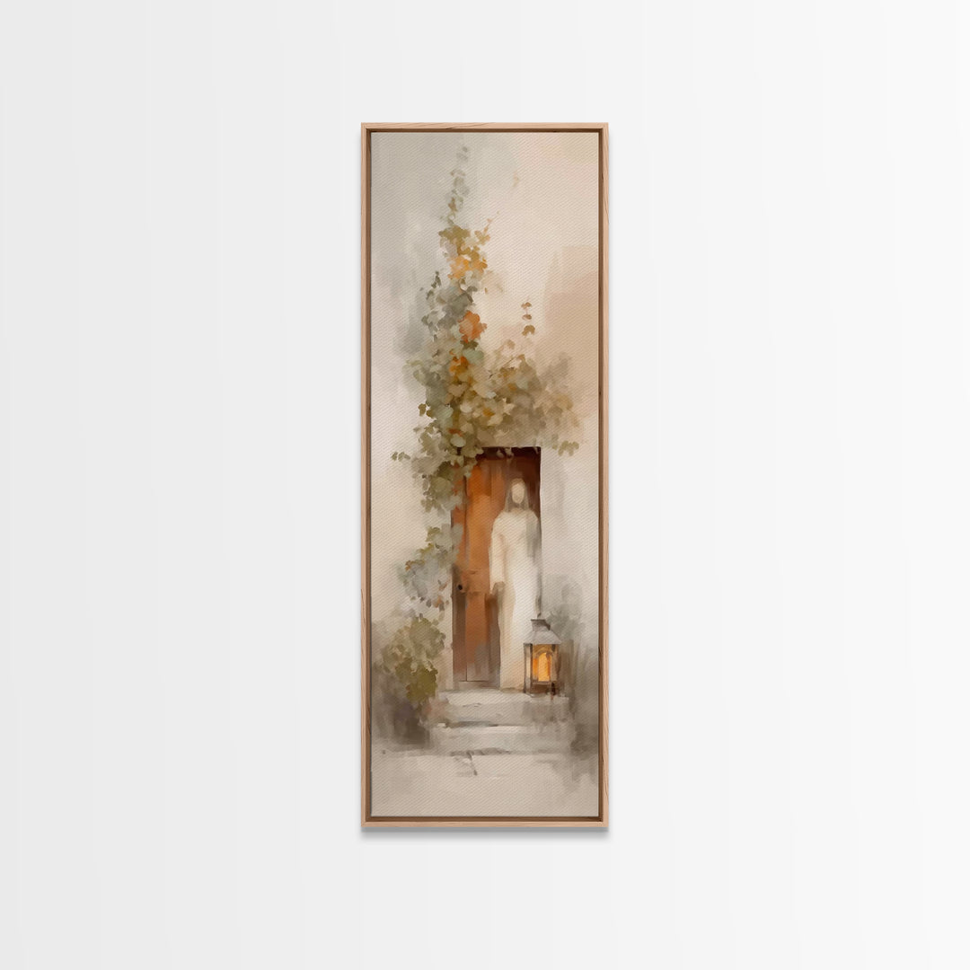 Light Of Mercy – Framed Canvas Print – Skinny Art – Christian Art Canvas – Jesus Painting – Christian Christmas Art