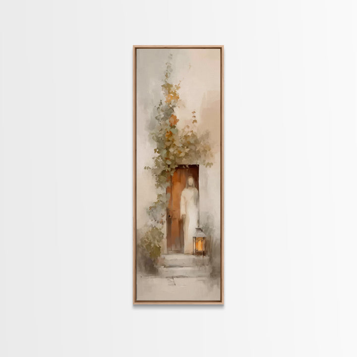 Light Of Mercy – Framed Canvas Print – Skinny Art – Christian Art Canvas – Jesus Painting – Christian Christmas Art