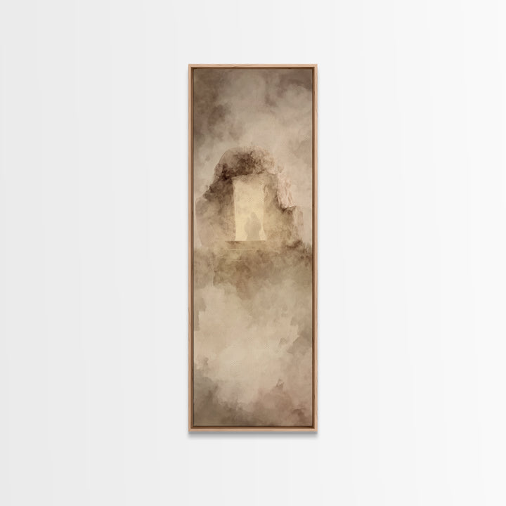 Eternal Rising – Framed Canvas Print – Christian Wall Art – Christian Art Canvas – Skinny Art – Jesus Painting – Modern Christian Painting