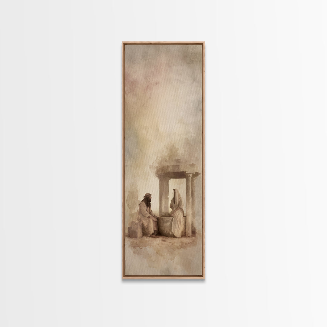 Twilight Door Counsel – Framed Canvas Print – Skinny Art – Christian Art Canvas – Christian Painting – Christian Wall Art – Christian Decor