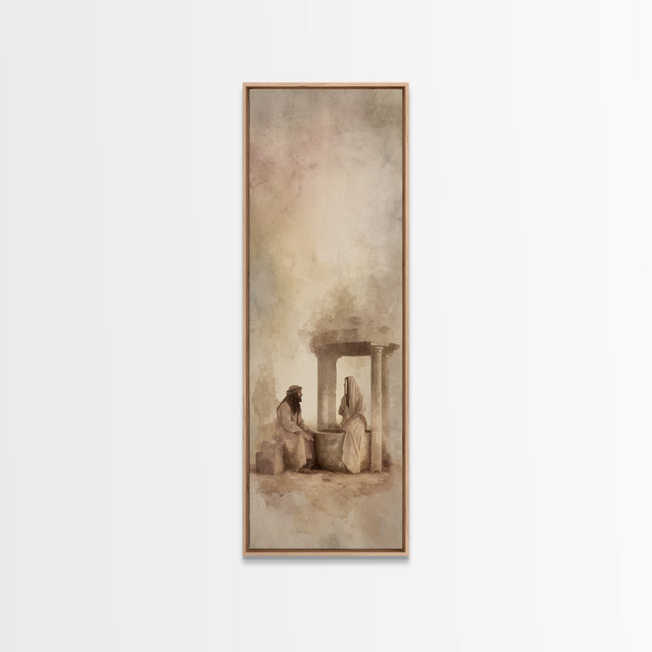 Twilight Door Counsel – Framed Canvas Print – Skinny Art – Christian Art Canvas – Christian Painting – Christian Wall Art – Christian Decor