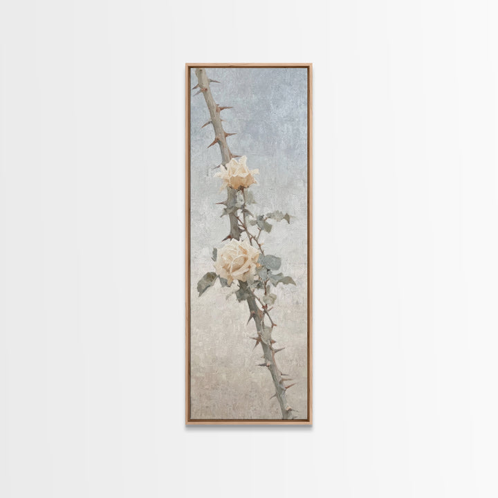 Thorns And Mercy | Framed Canvas Print | Christian Art Canvas | Christian Wall Art | Christian Gift | Christian Decoration | Narrow Art
