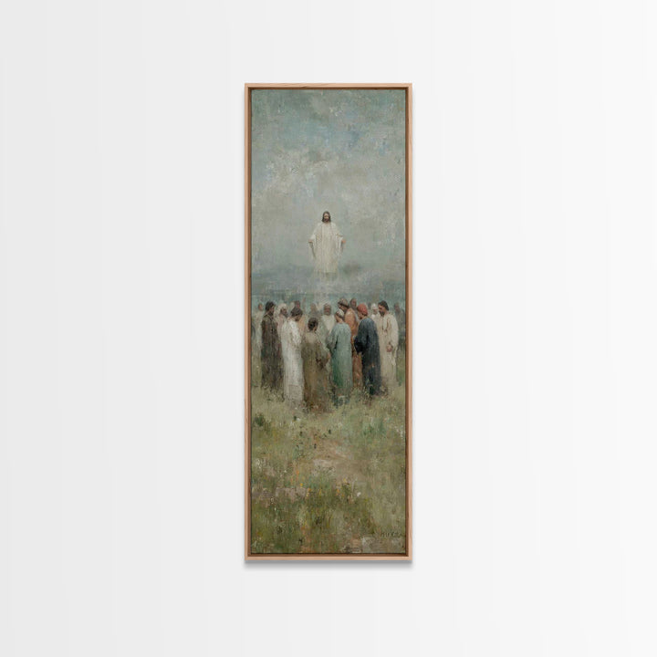 Ascending Glory | Framed Canvas Print | Skinny Art | Christian Wall Art | Jesus Painting | Christian Art Canvas | Christmas Art