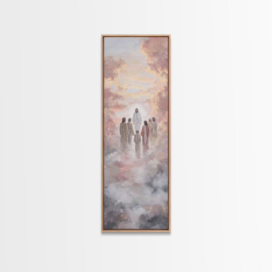 Celestial Disciples – Framed Canvas Print – Skinny Art – Christian Art Canvas – Christian Wall Art – Jesus Painting – Christian Christmas A