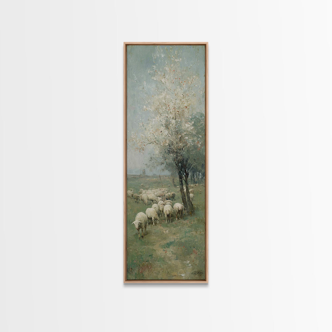 Fields Of Covenant – Framed Canvas Print – Christian Art Canvas – Christian Art – Christian Wall Art – Jesus Painting – Narrow Art
