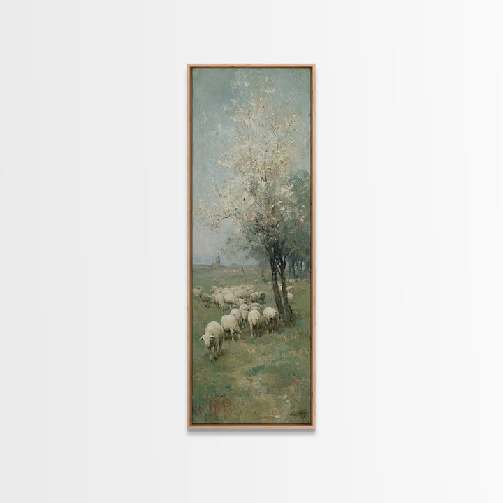 Fields Of Covenant – Framed Canvas Print – Christian Art Canvas – Christian Art – Christian Wall Art – Jesus Painting – Narrow Art