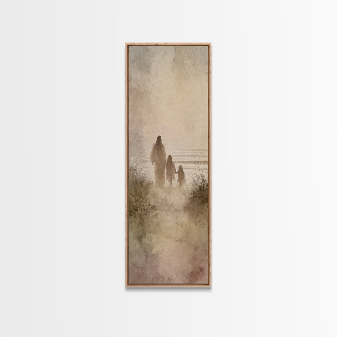 Garden Of Comfort – Framed Canvas Print – Christian Painting – Christian Art Canvas – Skinny Art – Christian Christmas – Jesus Painting