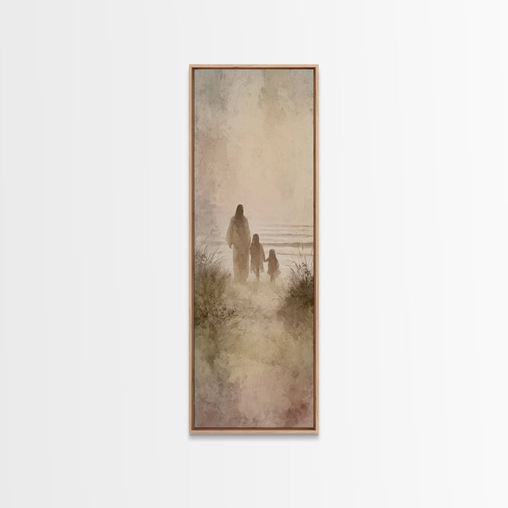 Garden Of Comfort – Framed Canvas Print – Christian Painting – Christian Art Canvas – Skinny Art – Christian Christmas – Jesus Painting