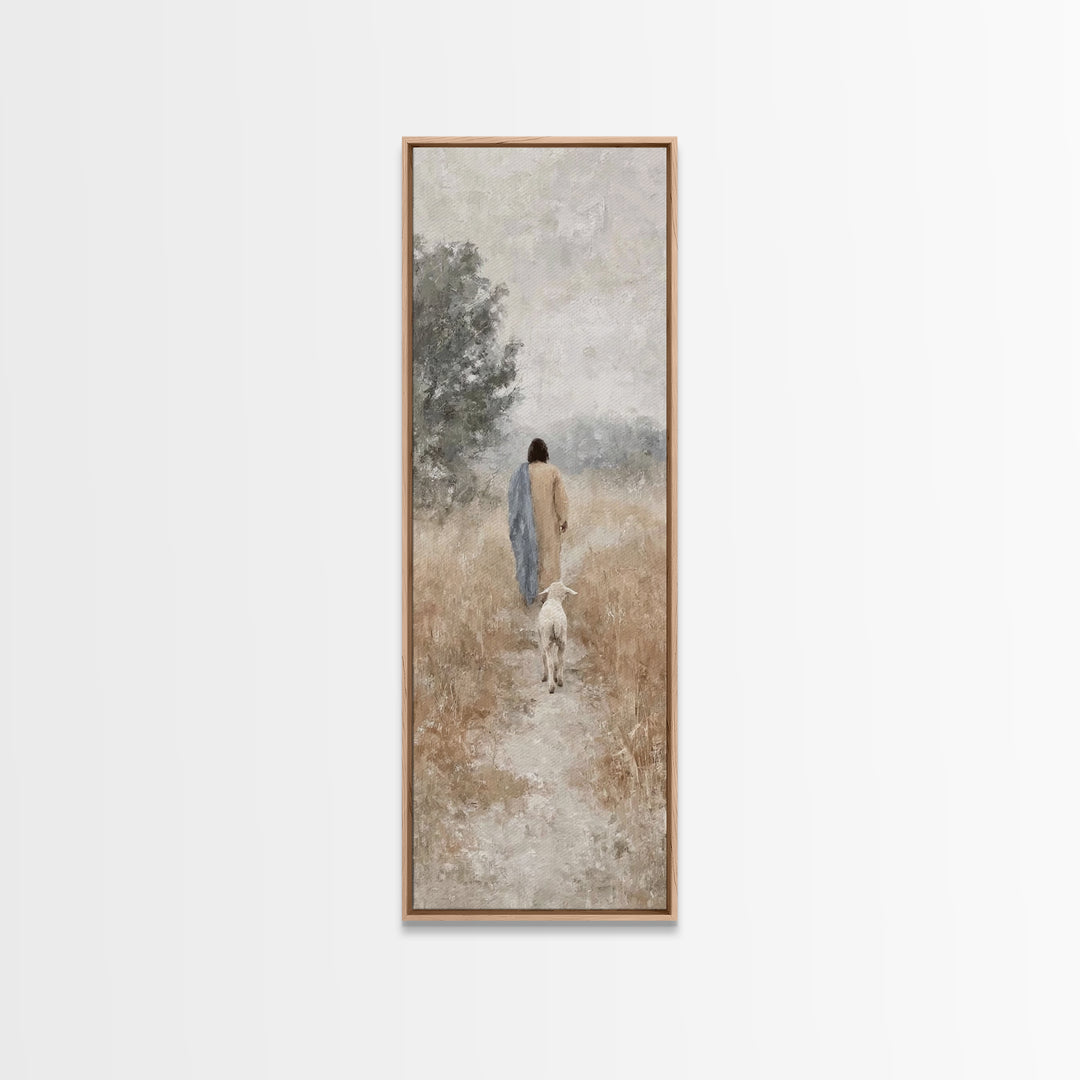 Dawn Of Promise | Framed Canvas Print | Skinny Art | Christian Art Canvas | Christian Wall Art | Jesus Painting | Christmas Art