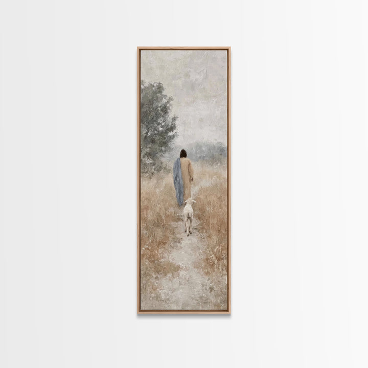 Dawn Of Promise | Framed Canvas Print | Skinny Art | Christian Art Canvas | Christian Wall Art | Jesus Painting | Christmas Art