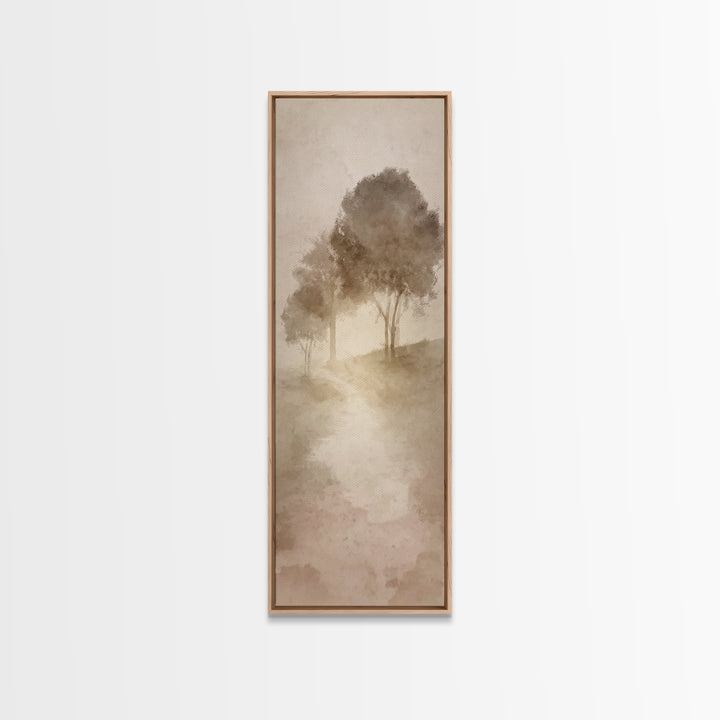 Autumn Stillness, Framed Canvas Print, Tall Skinny Art Print, Christian Art, Christian Painting, Christian Art Canvas, Christian Wall Art