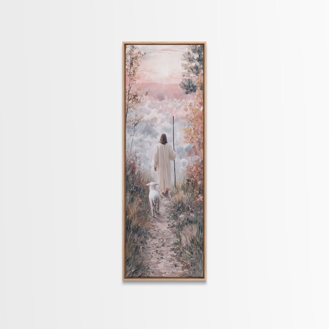 Morning Of Hope | Framed Canvas Print | Skinny Art | Christian Art Print | Jesus Canvas Art | Christian Painting | Christmas Wall Art