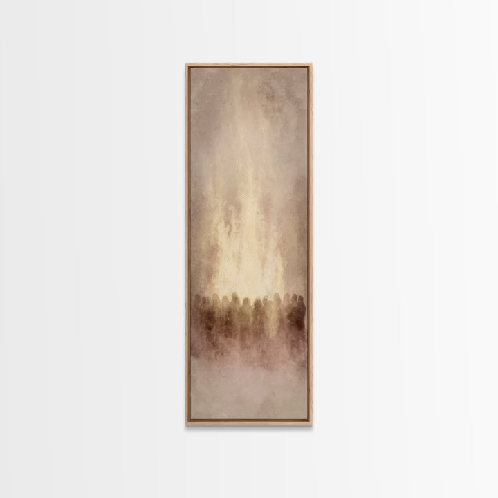 Heaven’s Gentle Path – Framed Canvas Print – Skinny Art – Christian Painting – Jesus Wall Art – Christian Art Gift – Christmas Art Prints