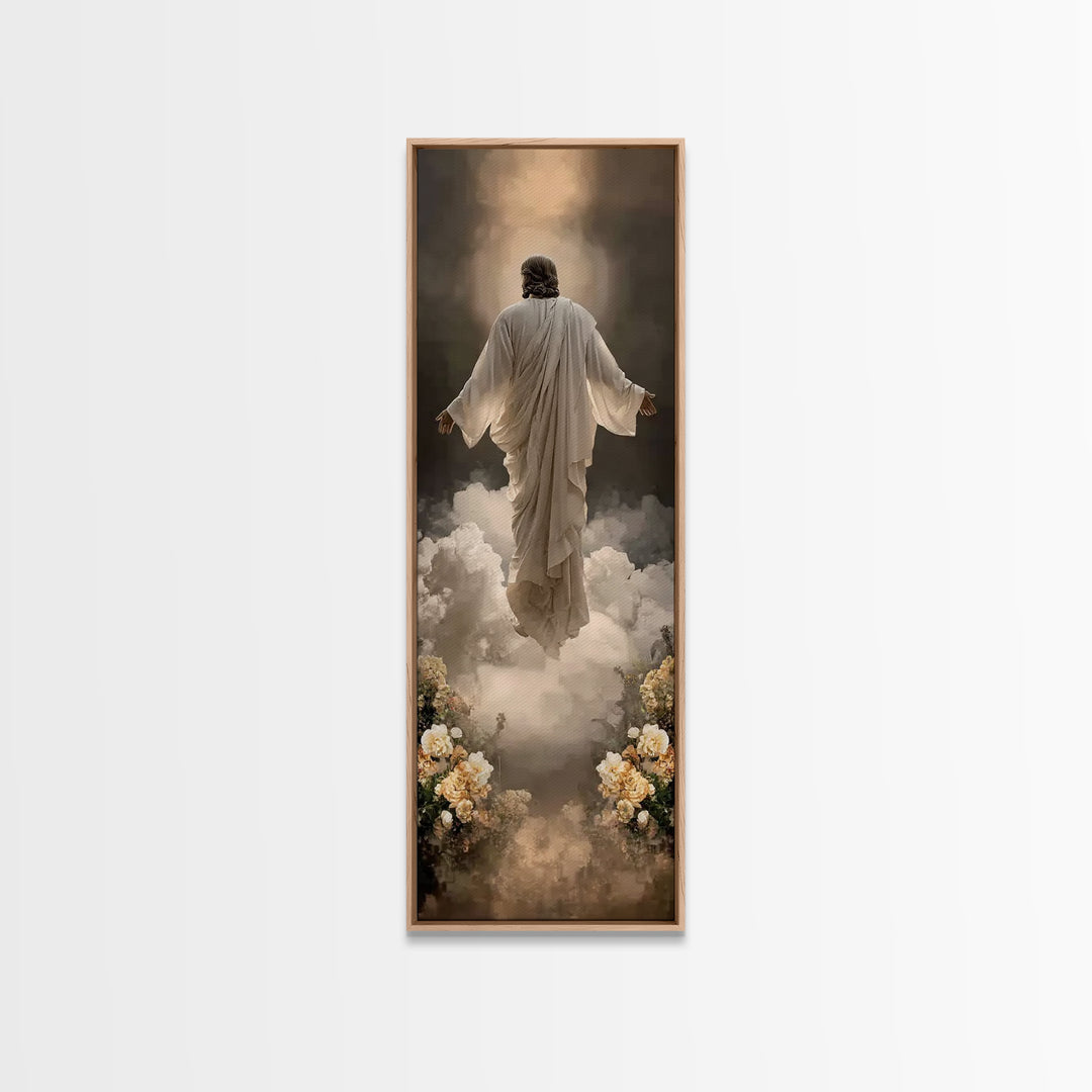 Rising Glory | Framed Canvas Print | Skinny Art | Jesus Painting | Christian Wall Art | Christian Art Canvas | Modern Christian Art