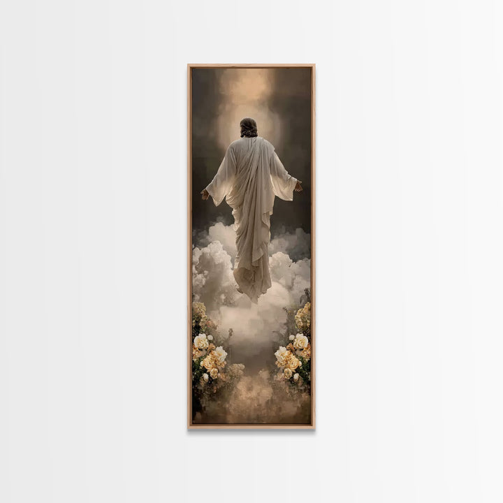 Rising Glory | Framed Canvas Print | Skinny Art | Jesus Painting | Christian Wall Art | Christian Art Canvas | Modern Christian Art