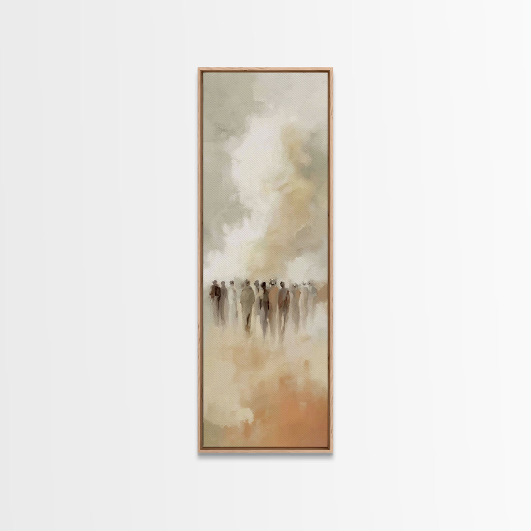 Cloudborn Gathering – Framed Canvas Print – Tall Narrow Wall Art – Christian Wall Art – Christian Art Canvas – Christian Painting – Christi
