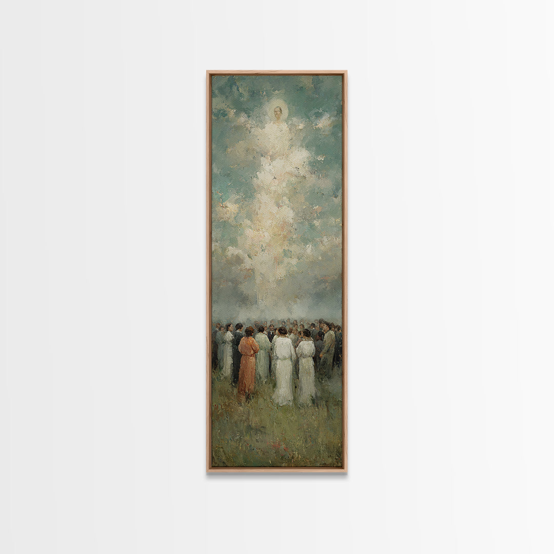 Gathered In Light – Framed Canvas Print – Narrow Art – Christian Wall Art – Christian Art – Christian Art Canvas – Christian Painting – Chr