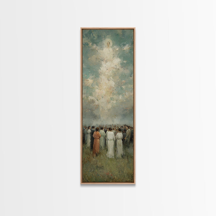 Gathered In Light – Framed Canvas Print – Narrow Art – Christian Wall Art – Christian Art – Christian Art Canvas – Christian Painting – Chr