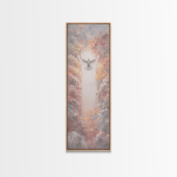Dawn Of The Spirit – Framed Canvas Print – Christian Art Canvas – Christian Wall Art – Tall Skinny Art Print – Christmas Art – Christian Gi