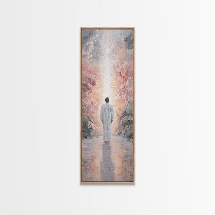Heavenward Dawn, Framed Canvas Print, Christian Art Canvas, Christian Wall Art, Skinny Art, Modern Christian Art, Christian Gift