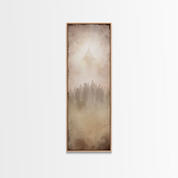 Ascension Vision – Framed Canvas Print – Skinny Art – Christian Art Canvas – Christian Wall Art – Modern Christian Art – Christian Painting