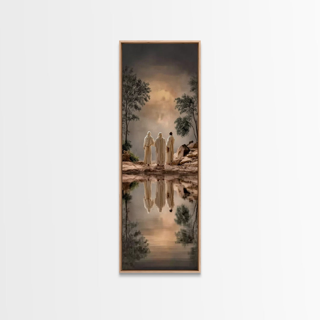 Pathway To Faith – Framed Canvas Print – Christian Wall Art – Christian Art Canvas – Narrow Art – Christian Christmas Art – Christian Art P