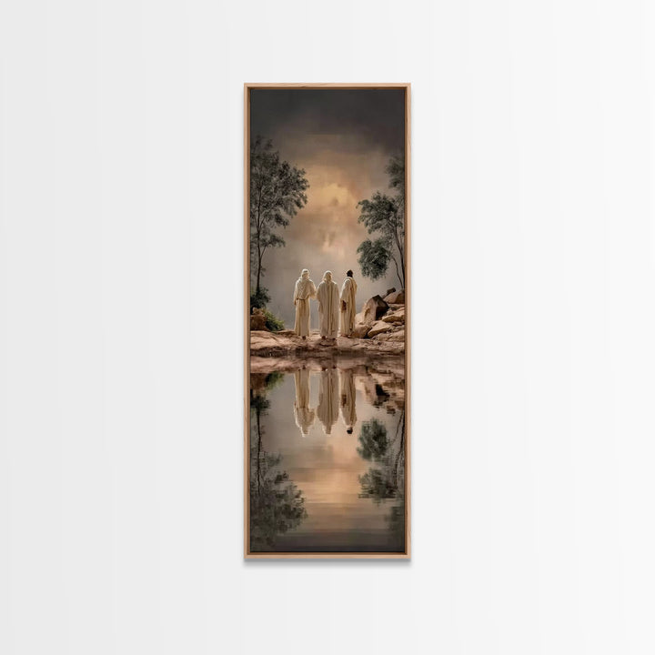 Pathway To Faith – Framed Canvas Print – Christian Wall Art – Christian Art Canvas – Narrow Art – Christian Christmas Art – Christian Art P