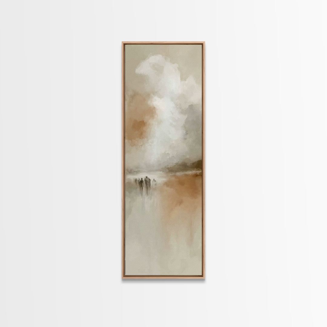 Wandering Disciples – Framed Canvas Print – Tall Skinny Art Print – Christian Art – Christian Art Canvas – Christian Wall Art – Minimalist