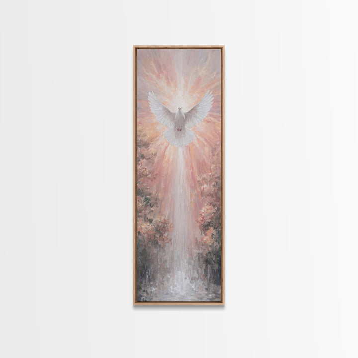 Spirit Of Dawn – Framed Canvas Print – Christian Art Print – Christian Wall Art – Tall Skinny Art Print – Christian Art Canvas – Christmas