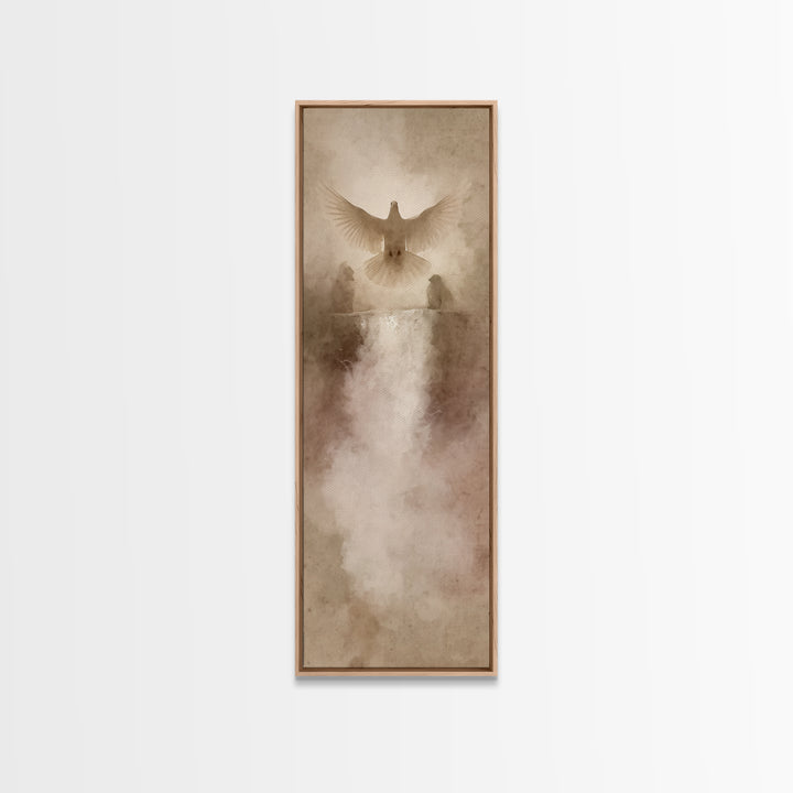 River Of Mercy – Framed Canvas Print – Christian Wall Art – Christian Art – Christian Painting – Tall Narrow Wall Art – Christian Art Canva