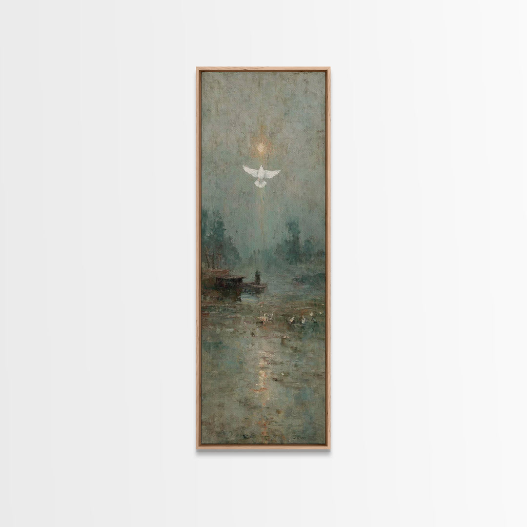 Glory Ascending – Framed Canvas Print – Christian Art Canvas – Christian Art – Christian Wall Art – Skinny Art – Christian Christmas Art