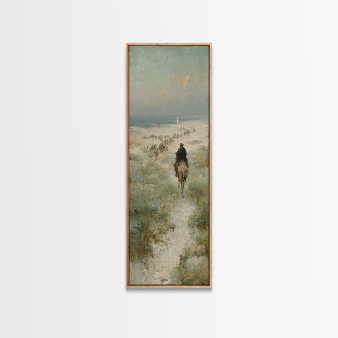 Emerging Caravan Light – Framed Canvas Print – Christian Art – Christmas Art – Christian Wall Art – Tall Skinny Art Print – Christian Chris