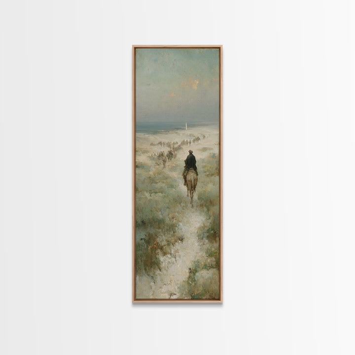 Emerging Caravan Light – Framed Canvas Print – Christian Art – Christmas Art – Christian Wall Art – Tall Skinny Art Print – Christian Chris