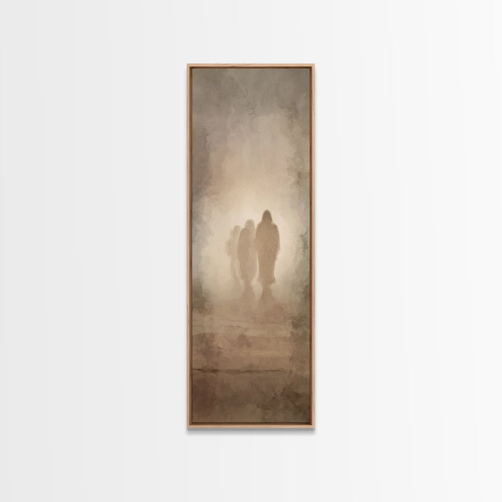 Eternal Hope Walk – Framed Canvas Print – Christian Art Canvas – Jesus Painting – Tall Narrow Wall Art – Christian Wall Art