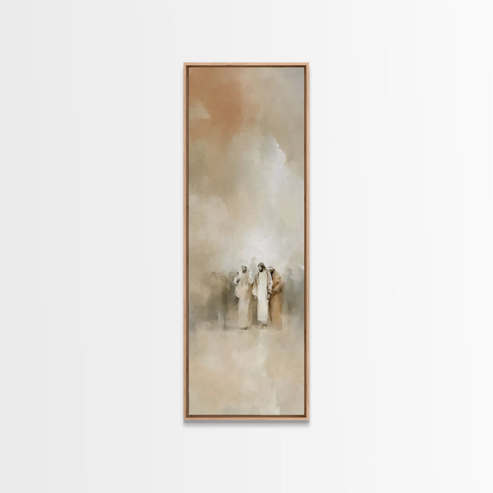 Desert Gathering | Framed Canvas Print | Skinny Art | Christian Painting | Christian Art Canvas | Christian Christmas Art