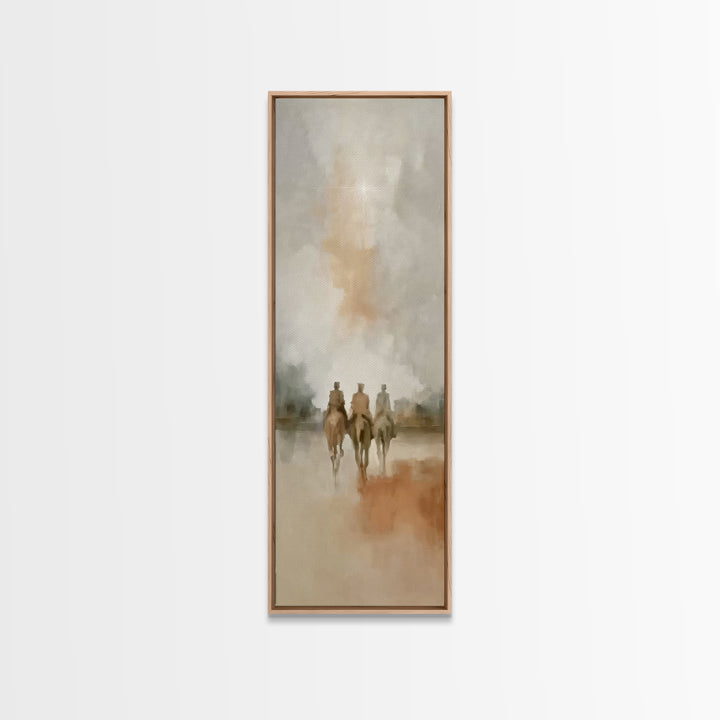 Starward Riders | Framed Canvas Print | Skinny Art | Christian Art Canvas | Christmas Art | Christian Wall Art