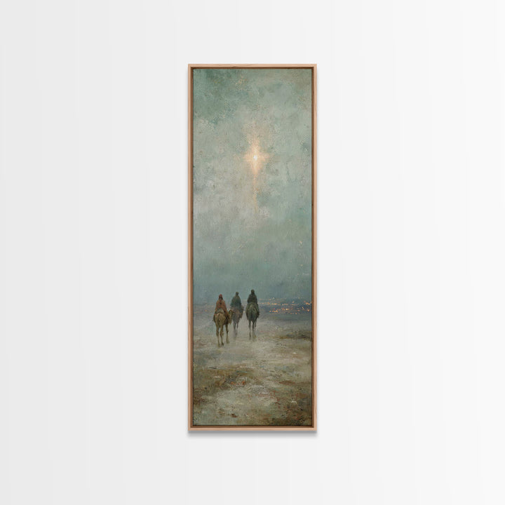 The Bethlehem Star – Framed Canvas Print – Skinny Art – Christian Art Canvas – Christmas Art – Christian Christmas Art – Christian Wall Art