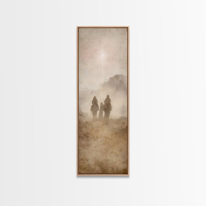 Star Of Bethlehem – Framed Canvas Print – Christian Art Print – Skinny Art – Christian Christmas Art – Christian Wall Art