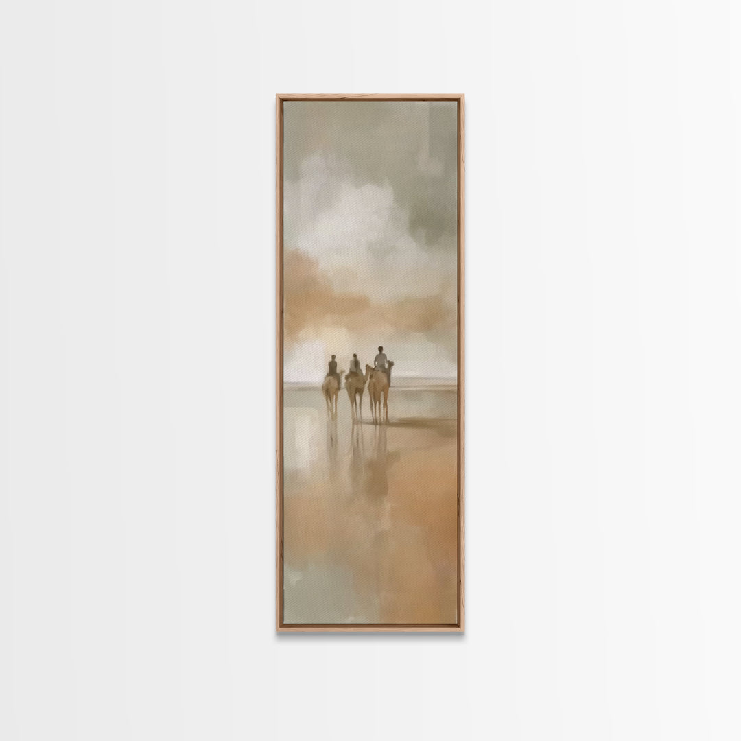 Holy Mist Journey – Framed Canvas Print – Christian Wall Art – Narrow Art – Christian Art Canvas – Christmas Art