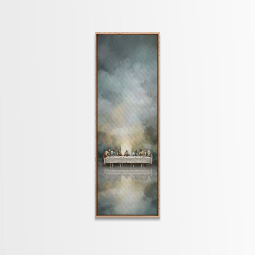Spirit On High – Framed Canvas Print – Christian Wall Art – Narrow Art – Minimalist Christian Art – Christian Art Canvas – Modern Christian