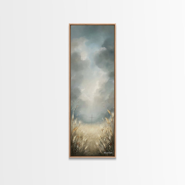 Path To Redemption – Framed Canvas Print – Christian Art Canvas – Christian Wall Art – Skinny Art – Christian Painting – Christian Decor
