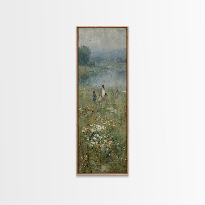Riverlight Blessing – Framed Canvas Print – Skinny Art – Christian Wall Art – Jesus Painting – Christian Art Canvas – Subtle Christian Art