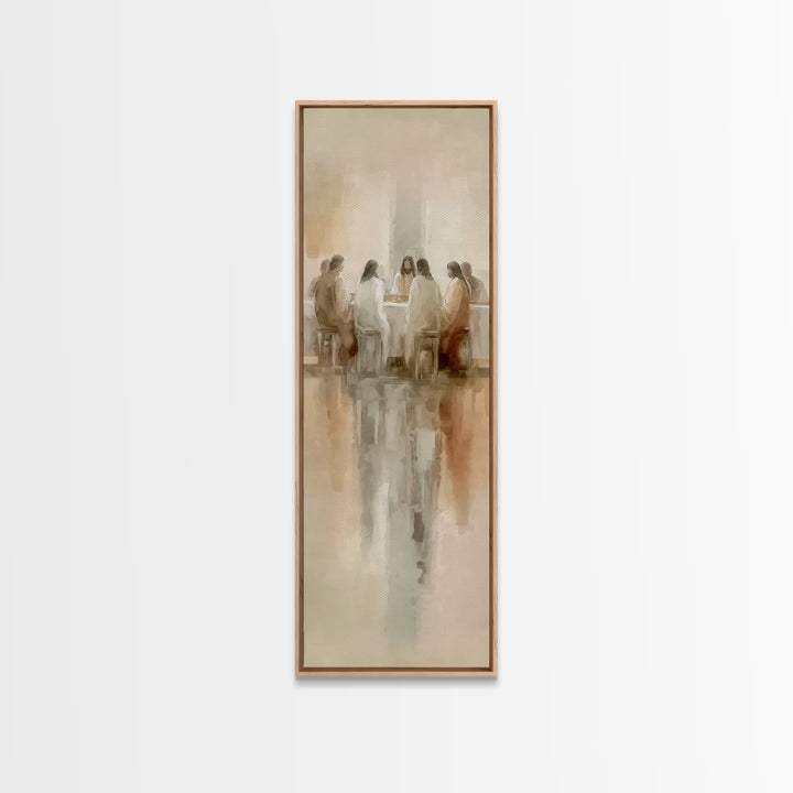 Upper Room Glory | Framed Canvas Print | Christian Wall Art | Christian Art Canvas | Jesus Painting | Tall Narrow Wall Art | Christian Gift