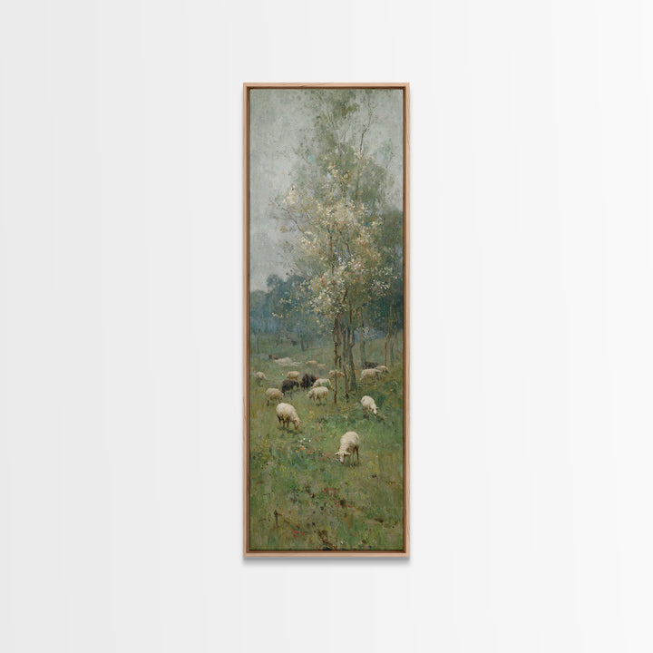 Roses Of Faith – Framed Canvas Print – Christian Art Canvas – Jesus Painting – Tall Skinny Art Print – Christian Wall Art – Christian Chris