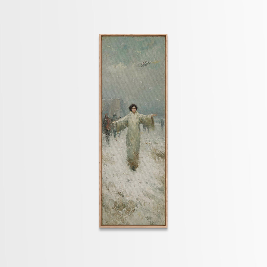 Dawn Of Shepherds – Framed Canvas Print – Christian Art Canvas – Tall Narrow Wall Art – Christian Wall Art – Jesus Painting – Christian Chr